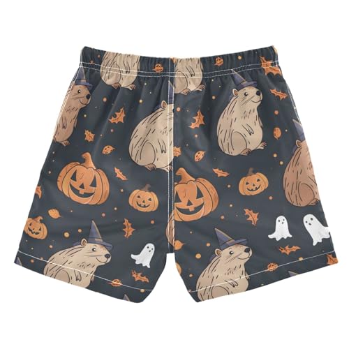 senya Halloween Capybara Boys Swim Trunks Toddler Shorts Swimwear Boardshorts2