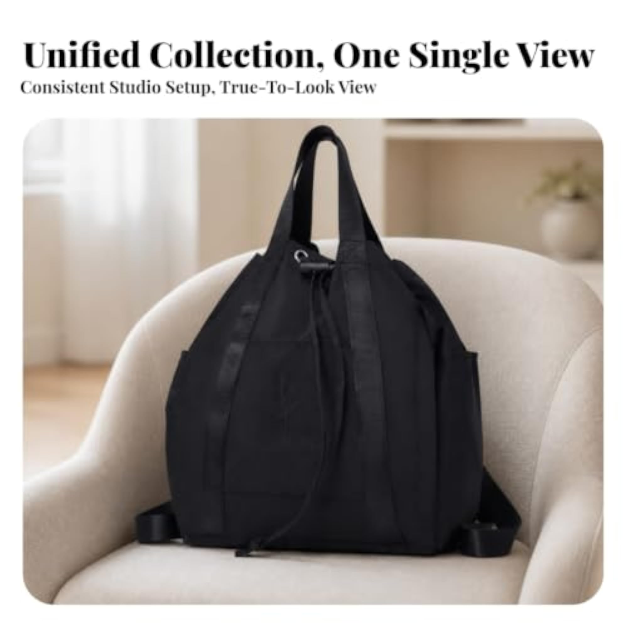 Soft-Structured Drawstring Backpack, Lightweight Cinch Bag