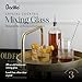Barillio Crystal Cocktail Mixing Glass - 20 Oz (600 ml) Seamless Weighted With Thick & Sturdy Bottom Cocktail Stirring Pitcher | Old Fashioned Beaker - Bartender Mixology Accessories to Stir Cocktails