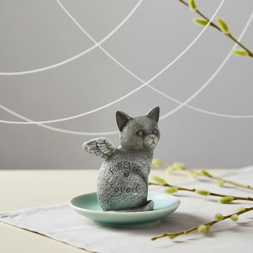 Estatua conmemorativa para mascotas y piedra marcadora de tumbas en resina elegante 6