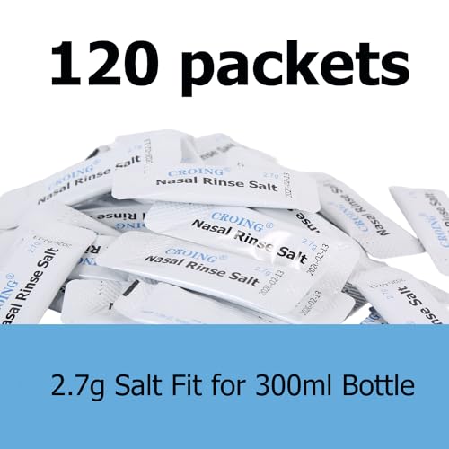 CROING 120 x Salzbeutel für Mühelose Nasenspülung - Nasenspülsalz für Nasendusche