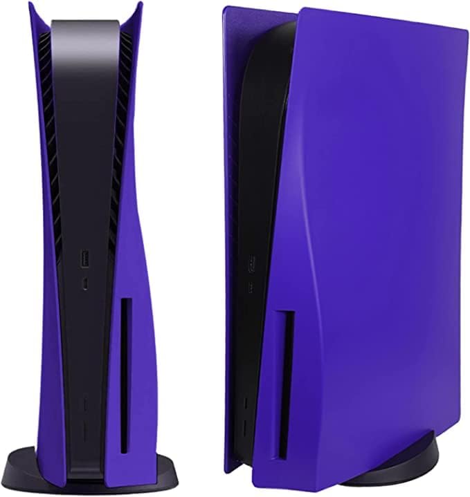 Dark Blue Them 3M Vinyl Sticker Decals for PlayStation 5 Disk Version Console and Two Dual Sense 5 Sticker Skins Black PS5 Skin Console and Controller Design [Video Game]-image-41