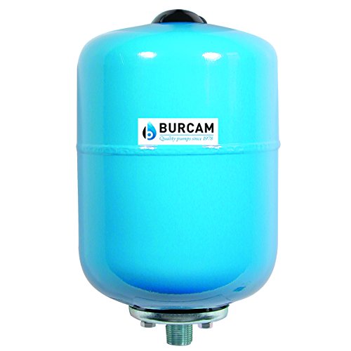 BURCAM 600541B 2.1 Gal Inline Pressure tank, Blue