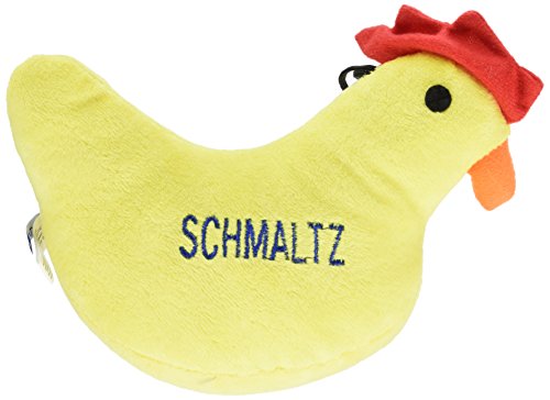Copa Judaica Chewish Treat 8 by 3.5 by 6-Inch Schmaltz Chicken Squeak Plush Dog Toy, Large