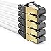 Produktbild deleyCON 5x 2m CAT8.1 Patchkabel Netzwerkkabel Datenkabel S/FTP PIMF 2000 MHz 40 Gbit RJ45 LAN DSL Kabel CAT.8 Ethernet Kabel RJ45 Stecker - Weiß