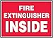 Accuform"Fire Extinguisher Inside" Safety Sign, Aluma-Lite?, 7 x 10 Inches (MFXG425XL)