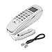 Corded Telephone, Desktop Wall Mountable Phone with Clear Sound Call Display Support One Button Redial for Home Office