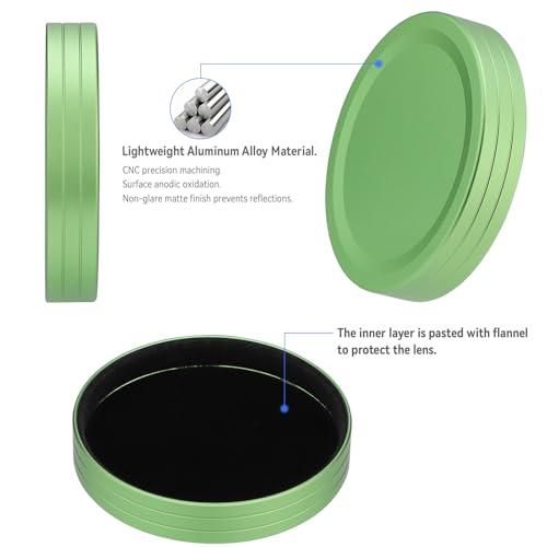 Haoge Tapa de Lente de Metal para Cámara Fuji Instax Mini EVO Film Accesorios de Cámara, Verde miniatura 2