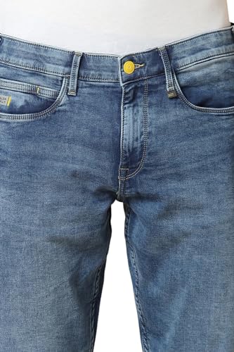 Image of Allen Solly Men Mid Rise Regular Fit Jeans