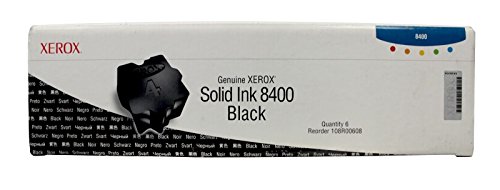 Genuine Xerox Black Solid Ink Sticks for the Phaser 8400 (6 per box), 108R00608