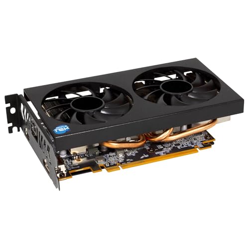 Carte graphique GDDR6 SIMPLETEK double ventilateur compacte avec ports HDMI 2.1 et DisplayPort 1.4