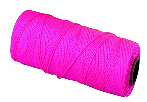 Bon Tool Neon Pink E-Z-C Braided Nylon Line: 500'