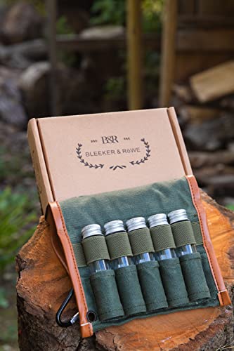 BLEEKER & RÖWE Bushcraft Camping Spice Kit Portable with Glass