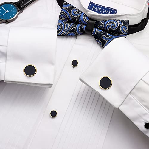 Image of HAWSON Fashion Mother-of-Pearl Tuxedo Shirt Button and Cufflink Set, Specially Designed for Wedding Business