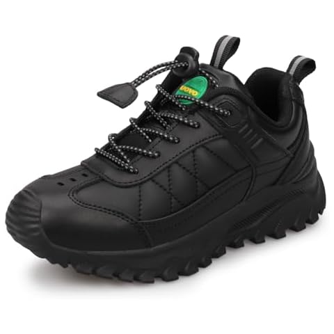 UOVO Boy's Breathable Leather School Shoes Cover