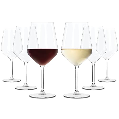 Made In - Set Di 4 Bicchieri Da Vino Rosso, Alti 23 Cm, Capacità 700 Ml, Lavabili In Lavastoviglie, Cristallo Senza Metalli Pesanti - 2