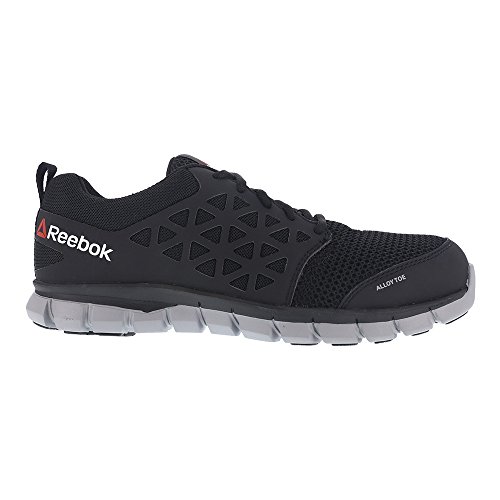 Image of Reebok Men's Rb4041 Sublite Cushion Safety Toe Athletic Work Shoe Black | Safety Work Shoes