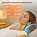 Neck Massager 2025 Portable Neck Traction Device, Cervical Stretcher with Heating & Vibration – Relieve Muscle Tension,3-in-1neck Pillow Customizable Massage Modes with Wireless Remote Control