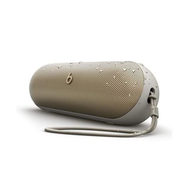 Beats Pill (2024 Release)-Portable Bluetooth Speaker- Up to 24H Battery Life, Water Resistant, Bluetooth, Apple & Android Compatible, Seriously Loud Sound for Home, Outdoor and Travel- Champagne Gold