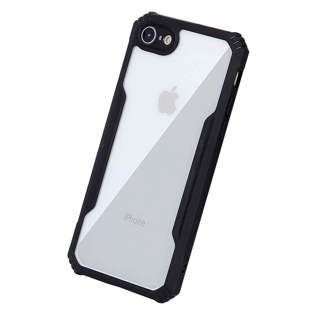 Fashionury Back Case Cover for iPhone SE 2020, iPhone 7/8 Crystal Clear | 360 Degree Protection TPU+PC | Camera Protection | Acrylic Transparent Cover for iPhone SE 2 2022, iPhone 7/8 (Black) (B0BN8WPSMC) Amazon Price History, Amazon Price Tracker
