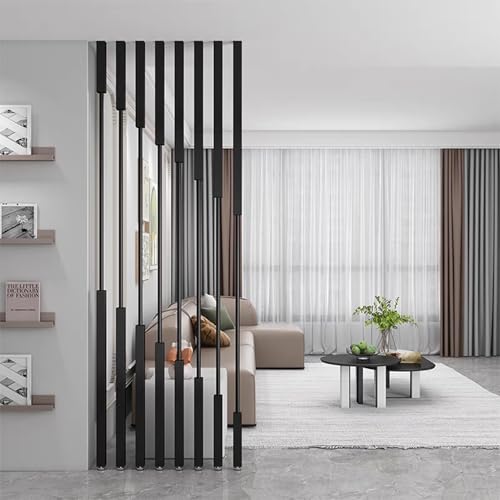 Pantalla de privacidad independiente con diseño geométrico, divisor de habitación moderno para espacios interiores y comerciales