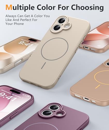 Image of FNTCASE for iPhone 17 Case: [Compatible with Magsafe] Integrated Silicone Phone Cases with [Full Camera Protection] [Screen Protector] Military Grade Shockproof Protective Cover