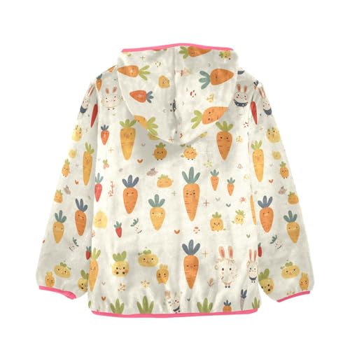 GuoChe Dog Carrots Sherpa Lined Toddler Hoodie2