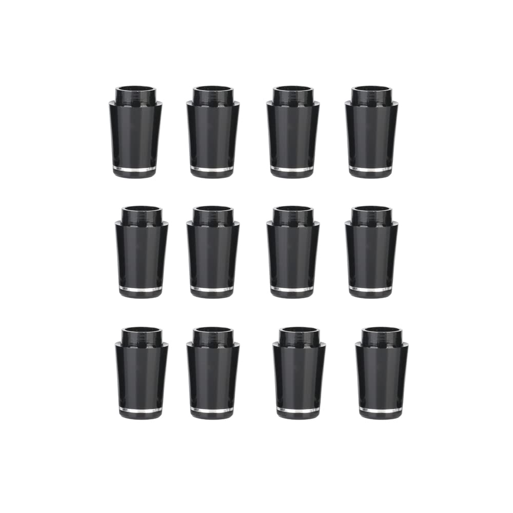 HNMFIT Golf Custom Shaft Irons Ferrules Compatible with Taylormade 2021 P Series Irons 0.355'' 0.370'' Ferrules 7/8'' Length 12pcs/Package (0.370'' Chrome Ring)