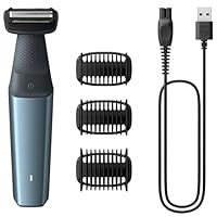 【Amazon.co.jp限定】フィリップス ボディ トリマー 3000シリーズ シェーバー グルーマー (お風呂使用可 3mm, 5mm, 7mmの3種類の付属コーム付き・全身VIO用) BG3027/03 アクアマリン