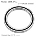 uxcell 6815-2RS Deep Groove Ball Bearings 75mm Inner Dia 95mm OD 10mm Bore Double Shielded Chrome Steel Z2