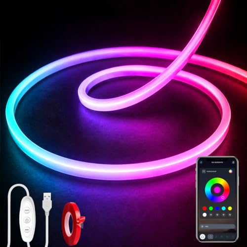 Image of 3.3ft LED Neon Lights，5V USB Powered LED Strip Lights