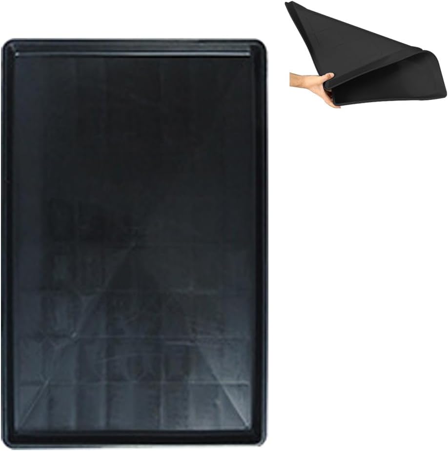 Plastic Bottom for Pet Cages Crates Replacement Tray Dog Crate Avoid Water or Spilling Out Dishwasher Safe Black 19.5" LX13.2 WX1.0 H