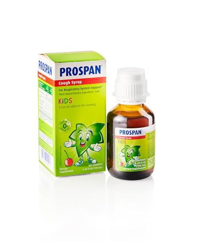 Prospan/Abrilar Kids Cough Syrup + Mucus with Proprietary Ivy Leaf Extract EA575 - Soothes Cough Mucus Relief No Sugar Non-Drowsy Alcohol-Free Drug-Free - 100 mL