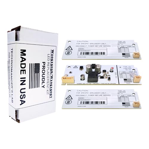 NEW W10515058 and W10515057 (2) Upgraded Refrigerator Lights Kit