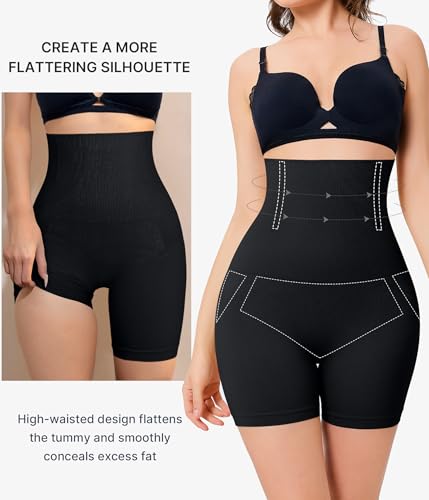 Nebility Tummy Control Shapewear Shorts High Waist Butt Lifting Panties Seamless Body Shaper Thigh Slimmer2