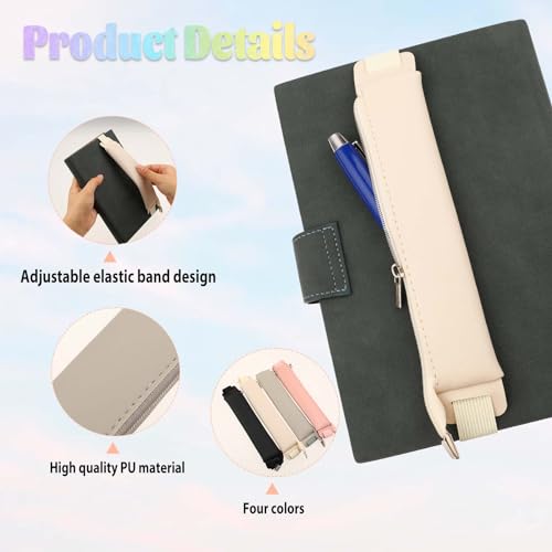 simarro 4pcs Adjustable Elastic Band Pen Holder - Image 3