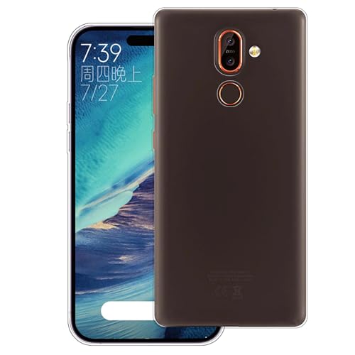 WUACYEAMING Coque pour Nokia 7 Plus Pouces,Anti-Jaunissement Étui de Protection Antichoc,Motif Étui Finition Premium Silicone Housse Cover TPU...