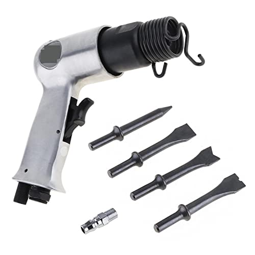 Martillo de aire Taladro percutor de alta resistencia 9150 120mm pistola de mano profesional palas de Gas martillo de aire pequeño removedor de óxido herramientas neumáticas con 4 cinceles