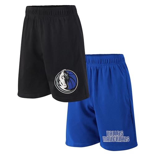 Short de basketball NBA enfant pour s'entraîner au club et jouer au parc en Dallas Mavericks