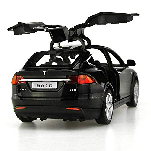 Antsir Car Model X 1:32 Scale Alloy Diecast Pull Back Electronic Toys With Lights And Music,Mini Vehicles Toys For Kids Gift (Black) #TOP3