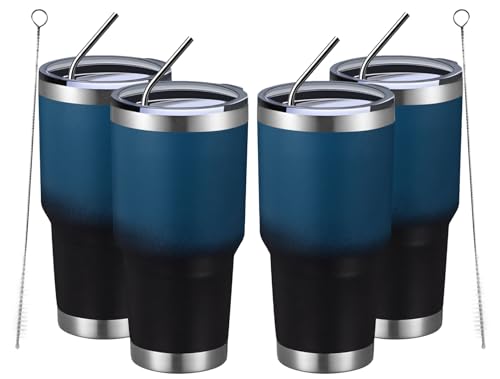 MEWAY 30oz Insulated Stainless Steel Tumbler Set