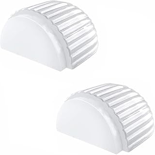 2PCS Shower Door Stopper Adhesive, Self-Adhesive Door Stopper Rubber Bumper, Transparent for Tiles Wood Floors(C)