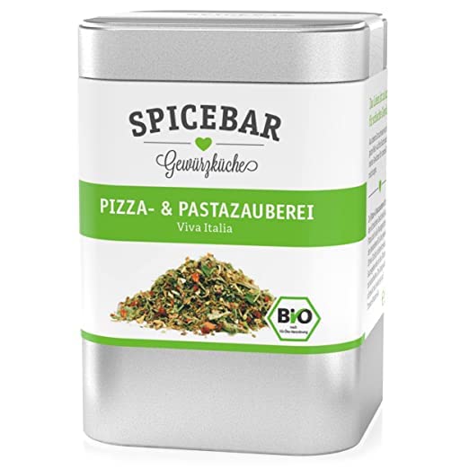 Spicebar Pizza- und Pastazauberei - 50 Gramm - Pizzagewürz und Spaghettigewürz in Premium Bio Qualität, Gewürzmischung im Streuer