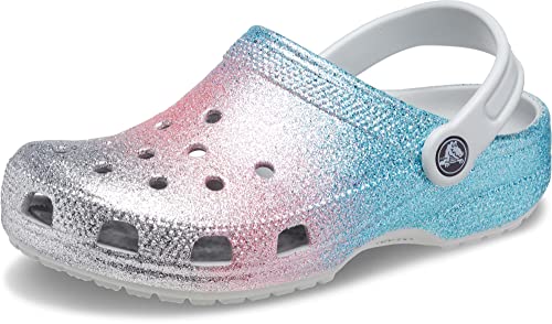Image of Crocs Kids Unisex Classic Glitter Clog (Little Kid /Big Kid) Shimmer /Multi 3 Little Kid M