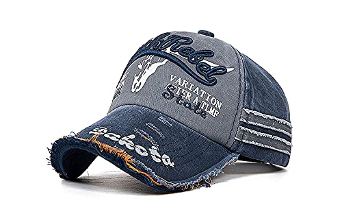 Image of Handcuffs Denim Stylish Cap for Men Women | Baseball Cap Adjustable Free Size | Sports Caps for Men & Women | Casual Gym Running Cricket Cap | Unisex Adult Summer Hat