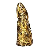  LAOJUNLU Reines Kupfer Ikone Jiang Taigong Angeln Imitation Antik Bronze Meisterwerk Sammlung Solitär chinesischen traditionellen Stil Schmuck