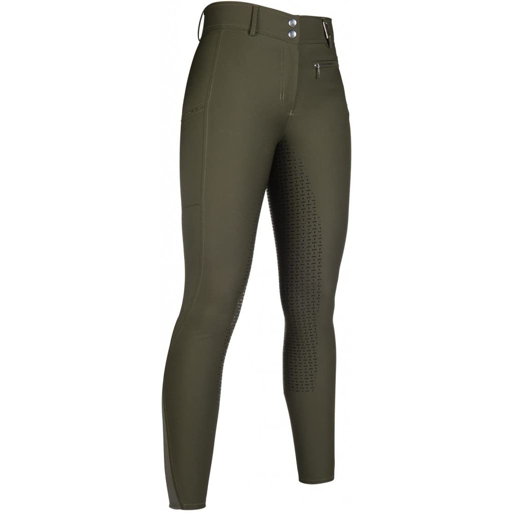 Hkm Women's Lea Trousers, 5900 Dark Green, 48 (EU)