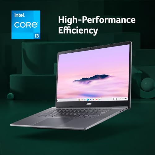Image of Acer Chromebook Plus 515, 15.6 inch Touchscreen, Intel i3-1305U, 8GB DDR5 384GB