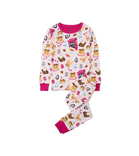 Image of Hatley Girl's Organic Cotton Long Sleeve Printed Pyjama Set Pajama