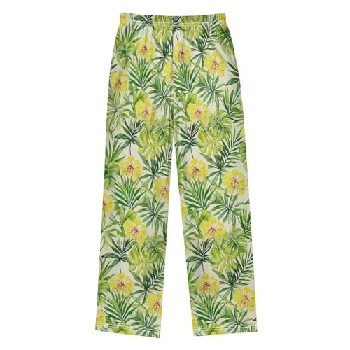 Pajama Bottoms, Pajamas Long Pant Tropical Palm Tree Lounge Wear Casual Sleep Pants Soft Pjs Sleepwear2
